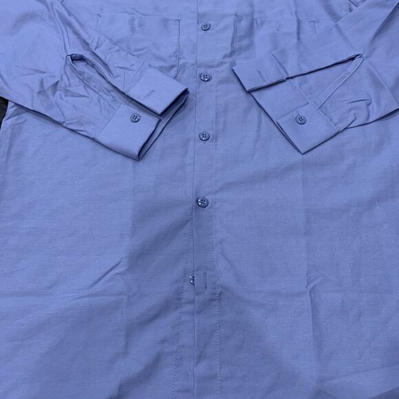 New w/o Tags Men Red Kap Light Blue Long Sleeve Work Shirt Medium RG SP14LB5 - Picture 4 of 6